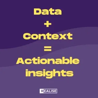 Events generate data. LOTS of data. To collect the right data, start with the end in mind. 
 
To get full value from your next event’s data, simply book a “Data + Context = Actionable insights” (D+C=Ai ™️ ) workshop with the event strategy and registration experts at Realise. 
 
Get in touch today David or Richard will set up a call to provide details and answer your questions. 

#eventprofs #eventmanagement #corporateevents #training #mentoring #development #learninganddevelopment